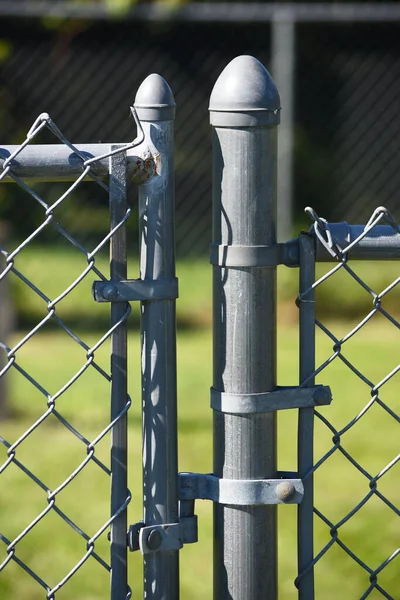 Closeup Chain Link Fence — Stock Photo, Image