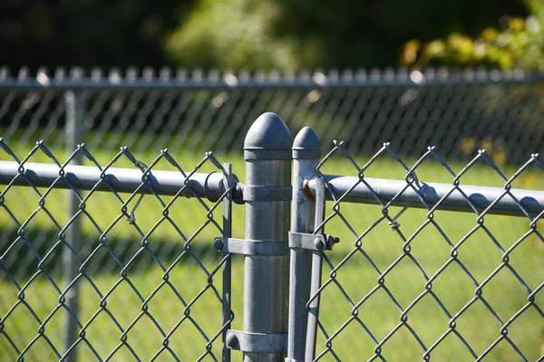 Closeup Chain Link Fence — Stock Photo, Image