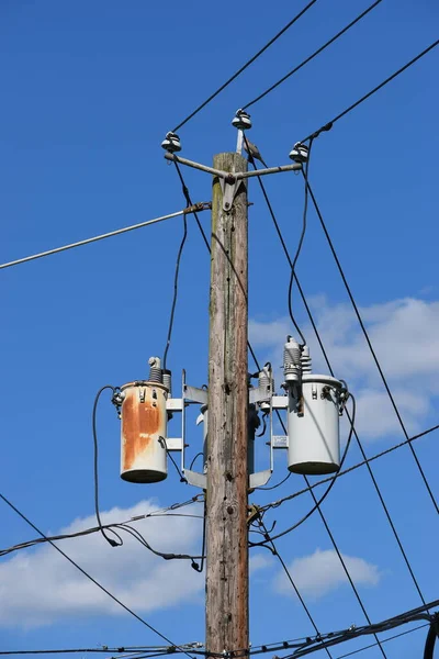 Close Electricity Line Power — Stock Photo, Image