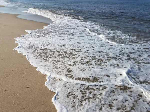 Closeup Ocean Waves Summer Day — Fotografia de Stock