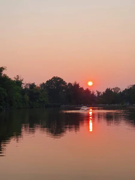 Closeup Sunset Lake — Stock Photo, Image