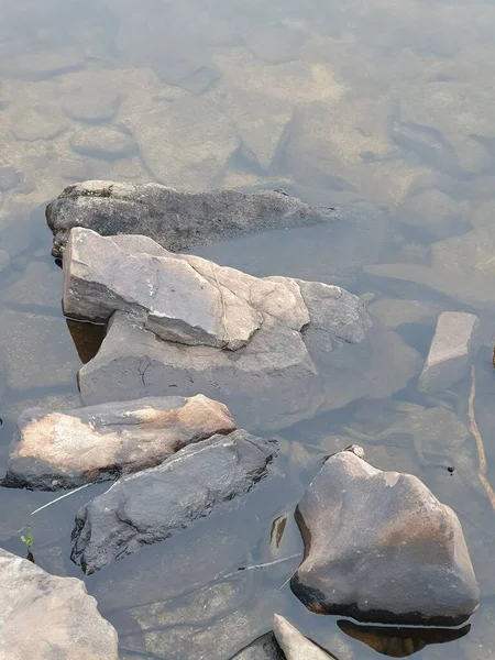 Closeup Stone River — Stock Photo, Image