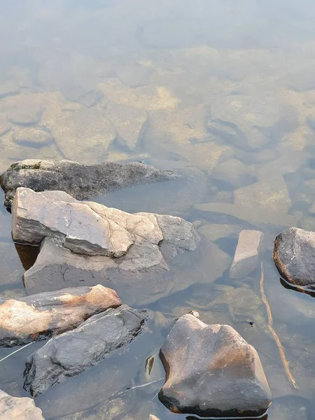 Closeup Stone River — Stock Photo, Image