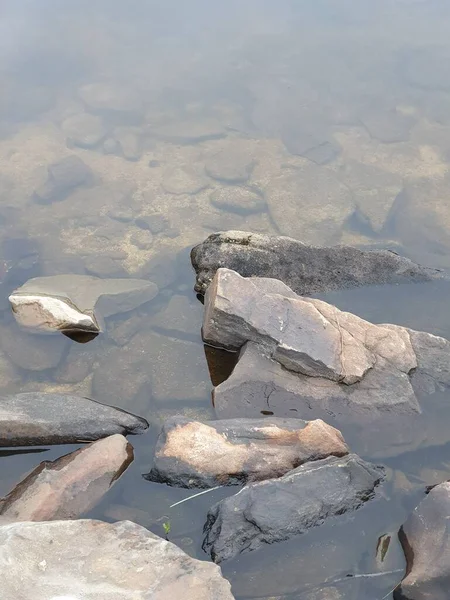 Closeup Stone River — Stock Photo, Image