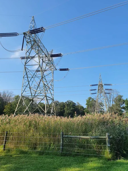 Close Electricity Power Line — Stock Photo, Image