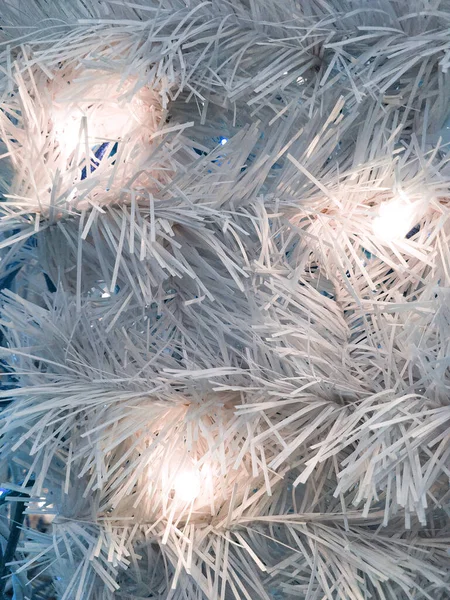 Fonkelende Glitter Tinsel Regen Nieuwjaar Kerstversiering — Stockfoto