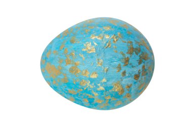 Mutlu Paskalyalar. İzole edilmiş beyaz arka planda renkli yumurta. Metin için alanı kopyala