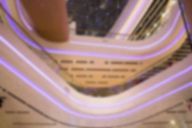 Soyut bulanıklık ve arka plan için ayrılış mağazasının güzel alışveriş merkezinin odağını dağıtma