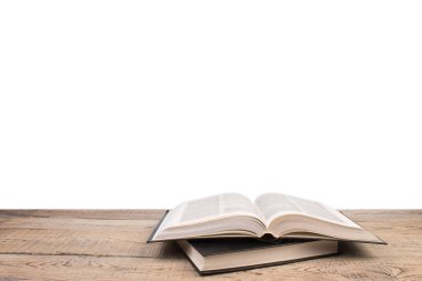 Kapaklı kitap kompozisyonu, sayfaları yelpaze, beyaz arka planda izole. Okula dönelim. Uzayı kopyala Eğitim geçmişi