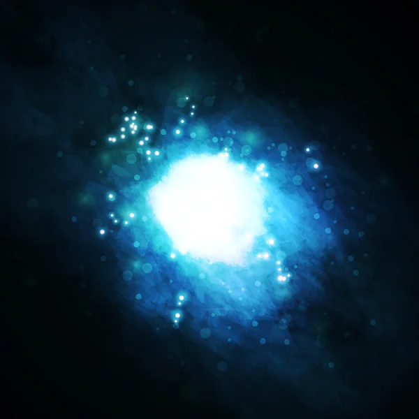 Έναστρο φόντο, πλούσια αστέρι που αποτελούν νεφέλωμα — Διανυσματικό Αρχείο