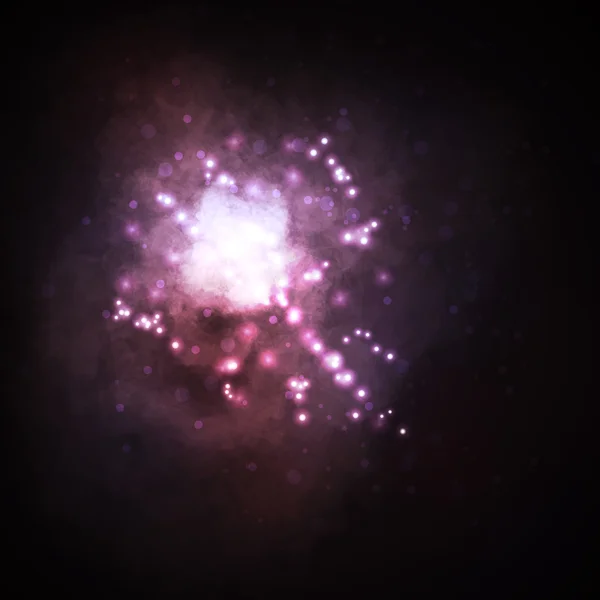 Tło wygwieżdżony, bogate gwiazda formowania Mgławica — Wektor stockowy