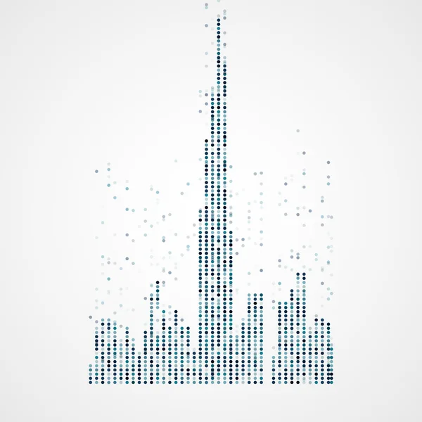 Imagem de tecnologia de Dubai —  Vetores de Stock