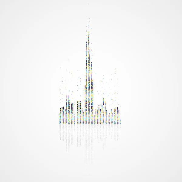 Technologie-Image Dubais — Stockvektor
