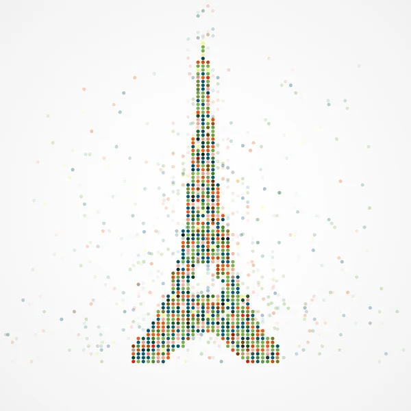 巴黎的技术形象 — 图库矢量图片