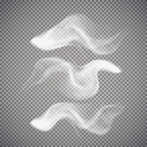 Humo aislado transparente — Vector de stock