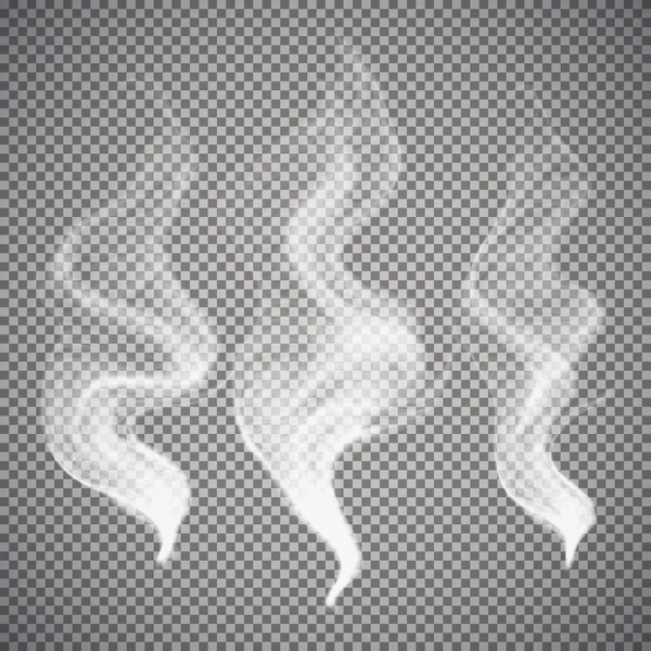 Fumée isolé transparent — Image vectorielle