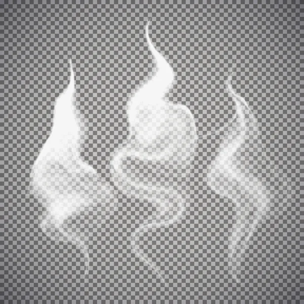 Fumée isolé transparent — Image vectorielle