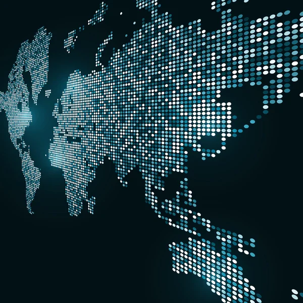 Imagen tecnológica del globo terráqueo — Archivo Imágenes Vectoriales
