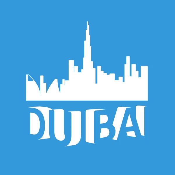 Dubai skyline ilustración — Vector de stock