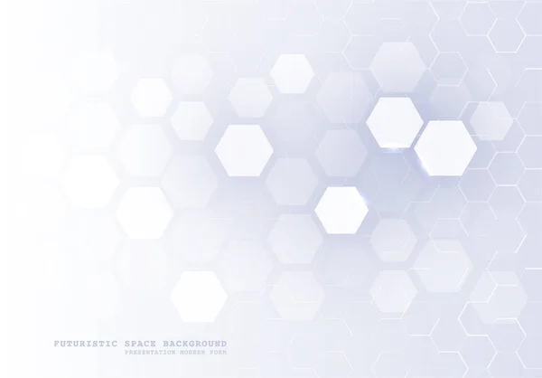 抽象的な多角形空間 キューブ細胞の背景 現代の技術イラスト あなたのデザインのグラフィックコンセプト — ストックベクタ