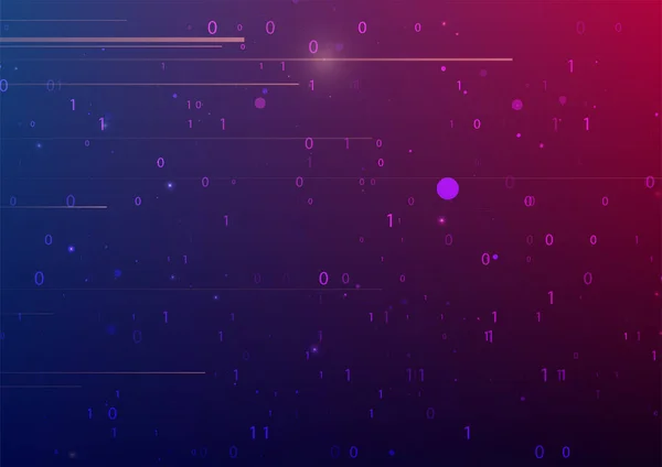 Transmisión Digital Virtual Abstracta Flujo Código Binario Estructura Nube Almacenamiento — Archivo Imágenes Vectoriales