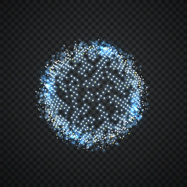 点で構成される抽象的な球 地球の技術的イメージ あなたのデザインのグラフィックコンセプト — ストックベクタ