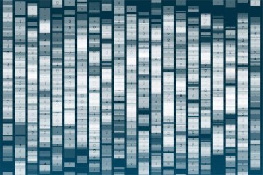 Big genomic data visualization. DNA test, genom map. Graphic concept for your design clipart
