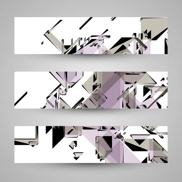 Abstract banner backgrounds — Stock Vector