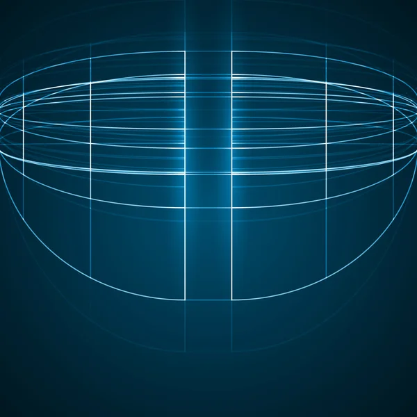 Tecnologia abstrata, desenho técnico —  Vetores de Stock