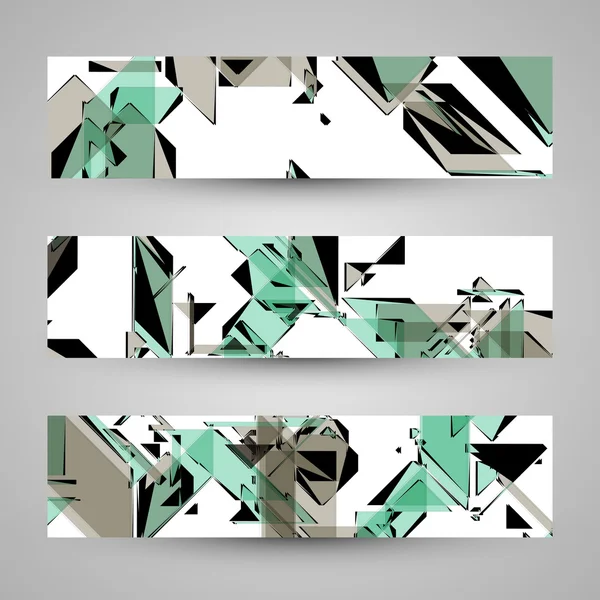 Abstracte banner achtergronden — Stockvector