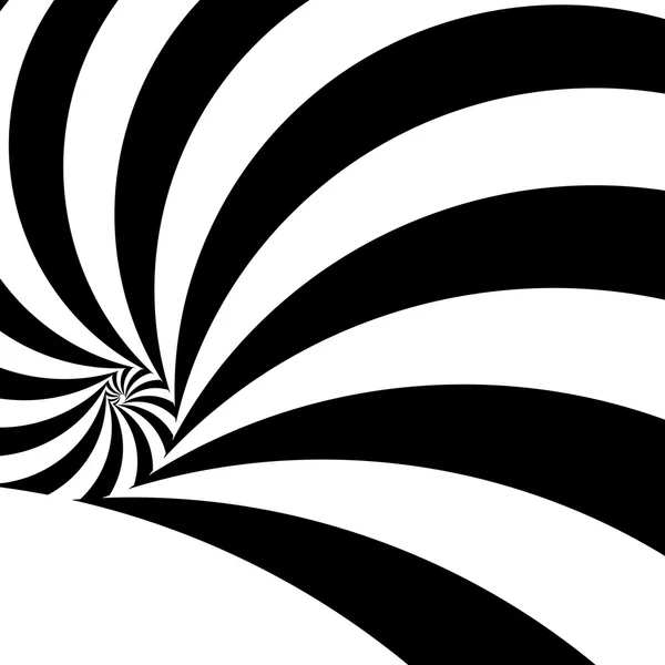 Espiral fondo abstracto, arte dinámico — Vector de stock