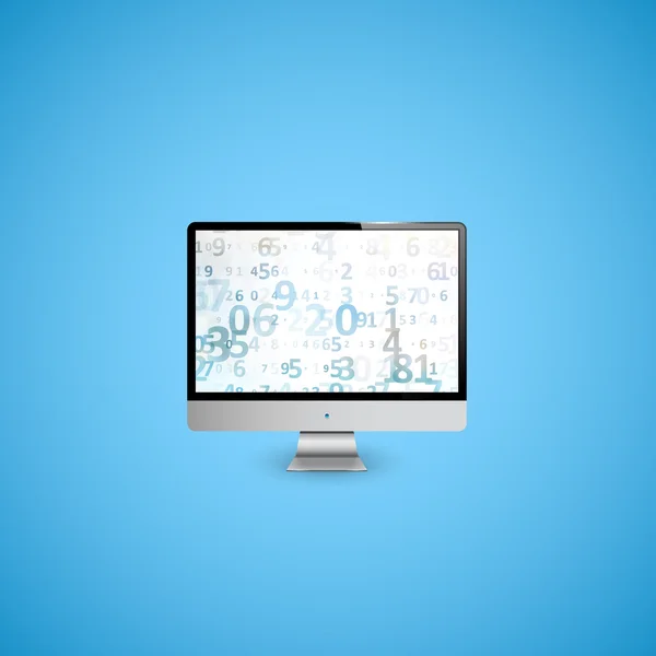 Computer display illustratie — Stockvector