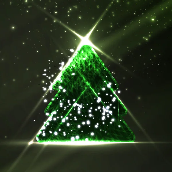 Abstract kerstboom — Stockvector