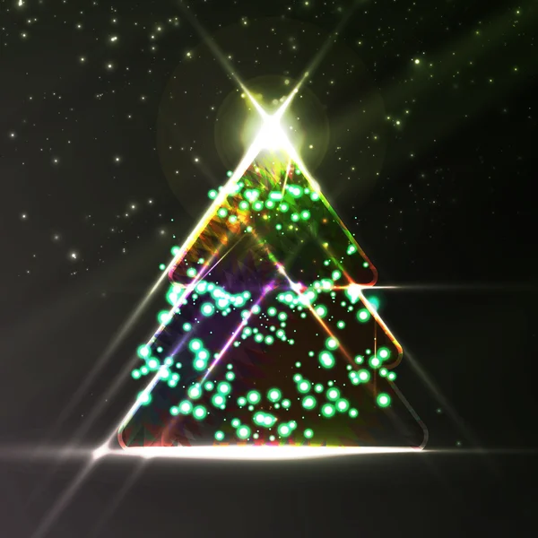 Abstract kerstboom — Stockvector