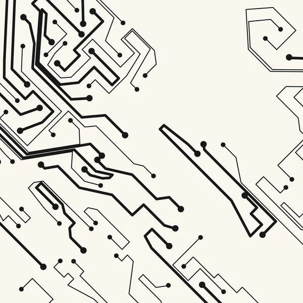 Fond de circuit imprimé, — Image vectorielle