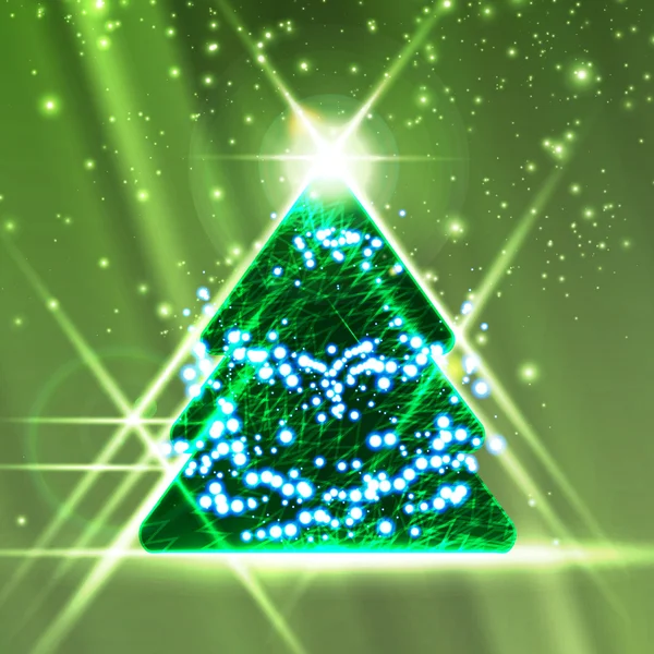 Abstract kerstboom — Stockvector