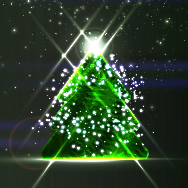 Abstract kerstboom — Stockvector