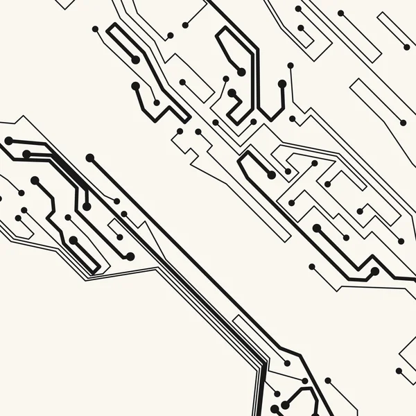 Fondo de placa de circuito , — Archivo Imágenes Vectoriales