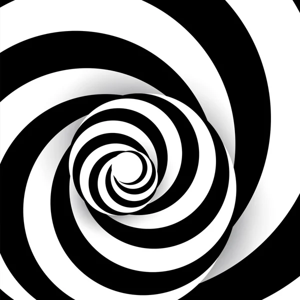 Sfondo astratto a spirale, arte dinamica — Vettoriale Stock