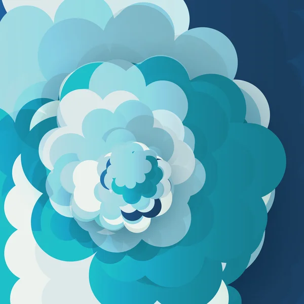 Cielo blu nuvole illustrazione — Vettoriale Stock