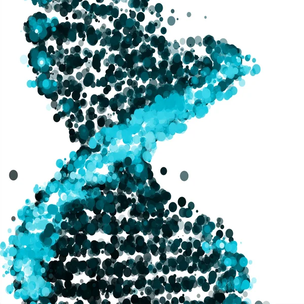 ADN futuriste, molécule abstraite — Image vectorielle
