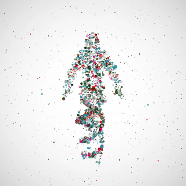 Modèle futuriste homme de l'ADN — Image vectorielle