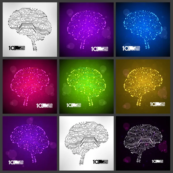 Circuit imprimé fond vectoriel — Image vectorielle