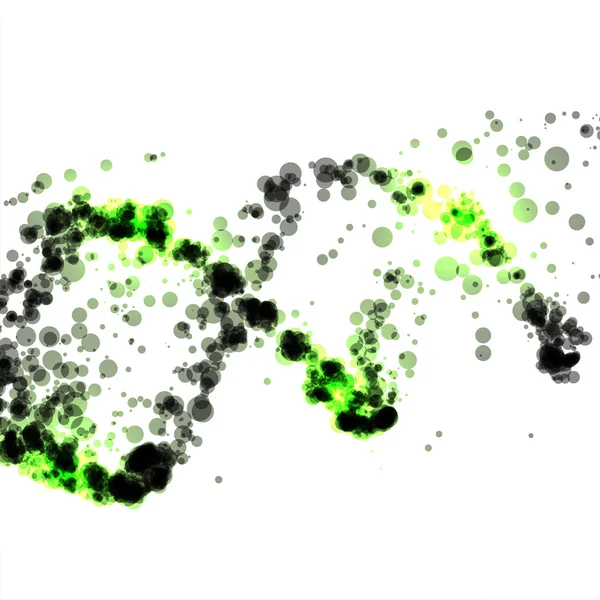 Fütüristik dna, soyut molekül — Stok Vektör