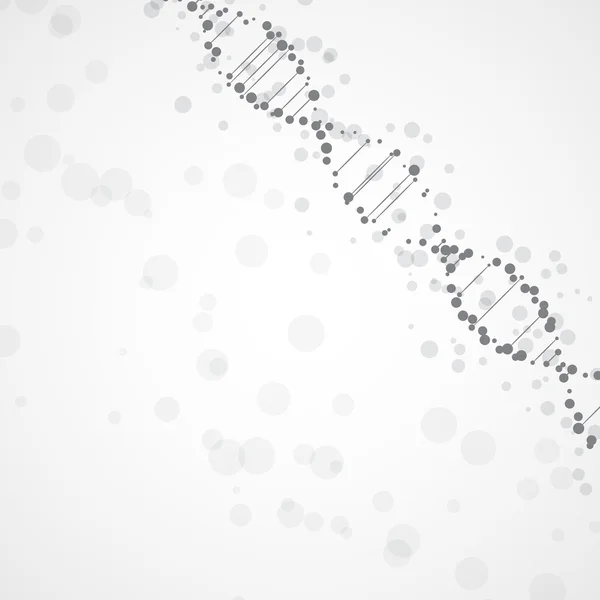 Abstract futuristic  DNA — Stock Vector