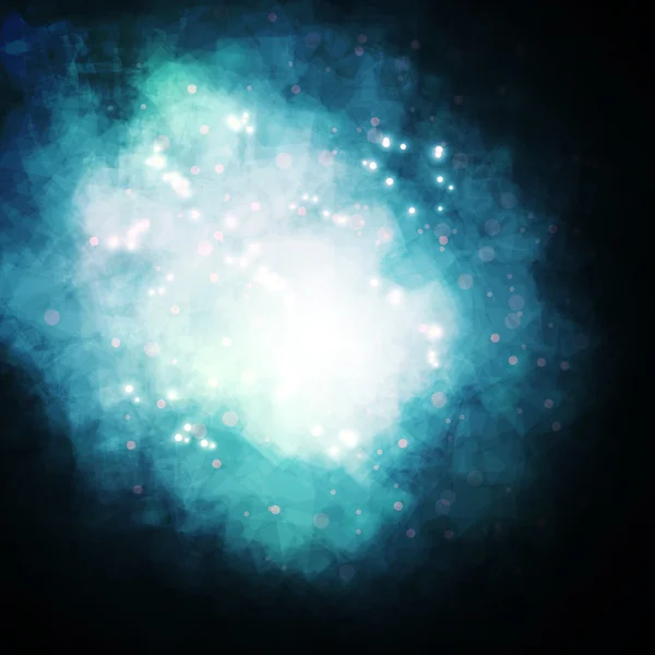 Fundo estrelado, estrela rica formando nebulosa — Vetor de Stock
