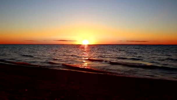 Θαλασσινά Κύματα Καλοκαίρι Καλοκαίρι Ηλιοβασίλεμα Φύση Θαλάσσια Κάπα Παραλία — Αρχείο Βίντεο