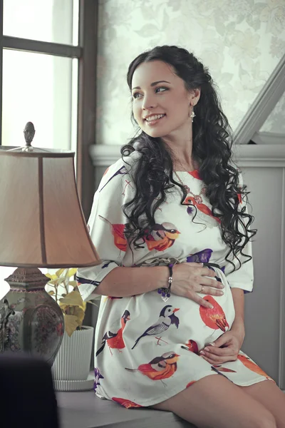 Happy to be pregnant — Stock Photo, Image