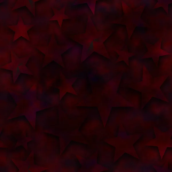 Seamless star pattern, star on a black background. 3D render, illustration. Festive abstract concept. New year, christmas, textiles, paper.