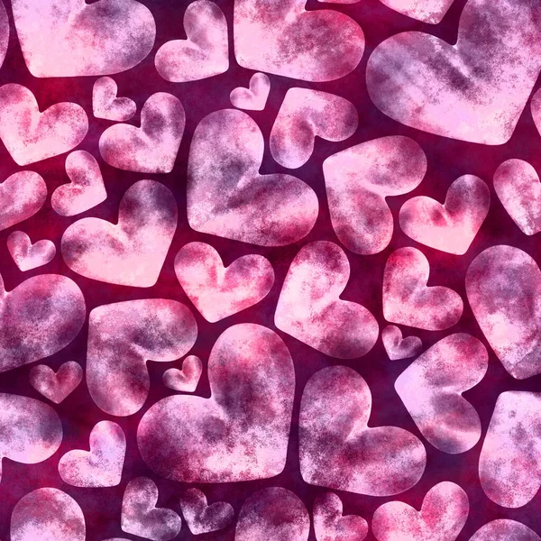 Immagine 3D, che rende il modello senza soluzione di continuità su uno sfondo rosa. Cuore Rosa. Festa di San Valentino. Sullo sfondo. Cartolina, copertina. — Foto Stock